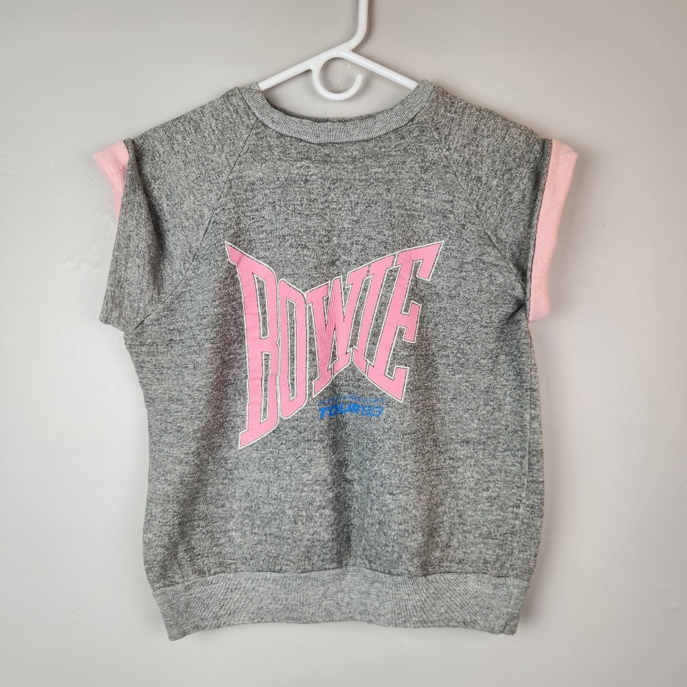 DAVID BOWIE Serious Moonlight Tour '83 Muscle Sleeveless Sweatshirt